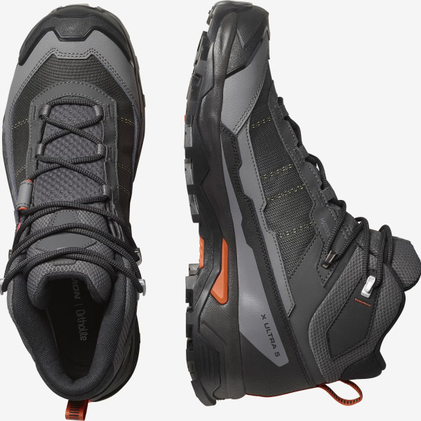 Ботинки X ULTRA 5 MID GTX (RU 43.5 UK 10 USm 10.5 СМ 28; asphalt/castlerock/burnt ochre)